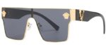 Allarallvr Unisex Oversized - Large Flat Top Sunglasses