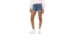 Amazon Essentials Women's Denim - Shorts for and Apple Shape