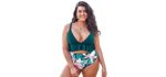 Cupshe Women's Floral - Bikini for a Muffin Top