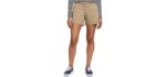 Eddie Bauer Women's Stretch Legend - Apple Shaped Flattering Shorts