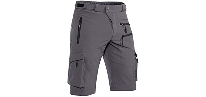 Hiauspor Men's QuickDry - Shorts for Concealed Carry