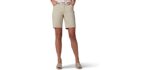 Lee Women's Chino - Shorts for Big Thighs