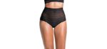 Leonisa Women's Lace - Stripe Underwear for an Apple Shaped Figure