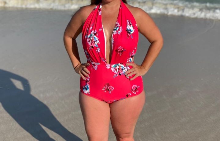 Confirming how attractive the flattering swimsuit