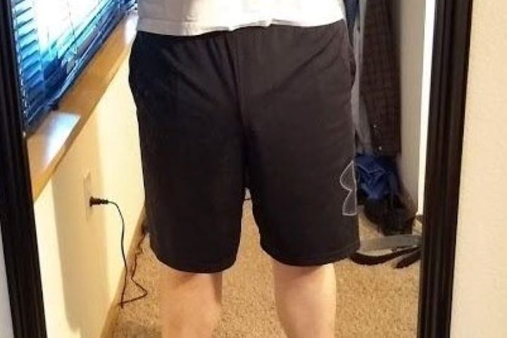 Trying out the shorts from Under Armour in a black color