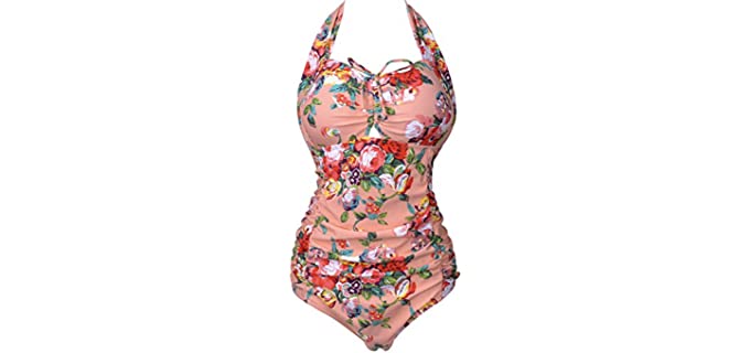 QZUnique Women's One Piece - Tummy Control Swimsuit