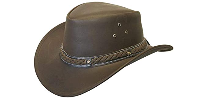 Conner Hats Men's Down Under - Leather Cowboy  Hat