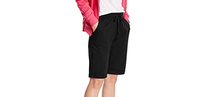 Hanes Women's Bermuda - Shorts for Big Thighs