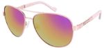 Jessica Simpson Women's Metal Chain - Small Mirrored Aviator Sunglasses