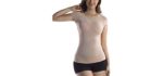 +MD Women's Slimming - Sweat Proof Slimming T-Shirt