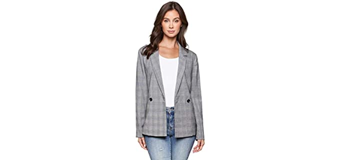 Sugar Lips Women's Single Button - Large Bust Blazer