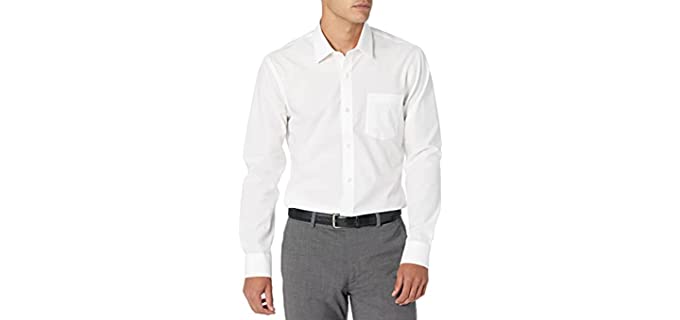 Amazon Essentials Men's Slim-Fit - Wrinkle-Resistant Long-Sleeve Dress Shirt