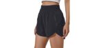 BMJL Women's High Waisted - Running Shorts for Apple Shape