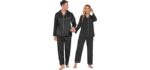 Ekouer Unisex Silk - Matching Pajamas for Couples