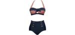 Bslingerie Women's Retro - Big Thighs Swimsuit