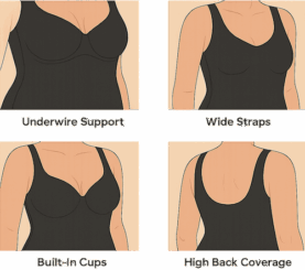 Best One-Piece Swimsuit for Large Bust Features