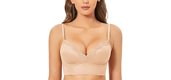 Dobreva Women's Padded - Push Up Bra Without and Underwire
