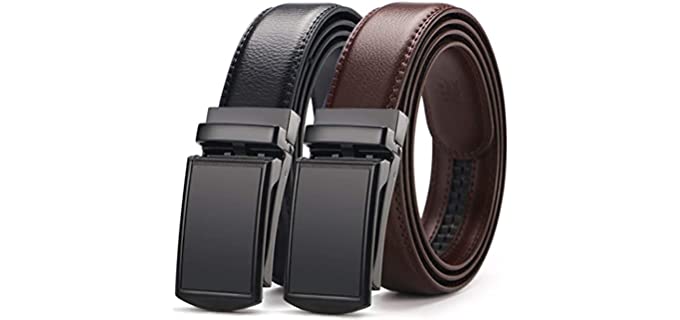 West Leather Men's Genuine Leather - Ratchet Belt