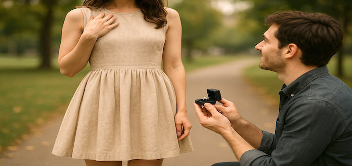 Best Dresses for Engagement Photos Featured Image