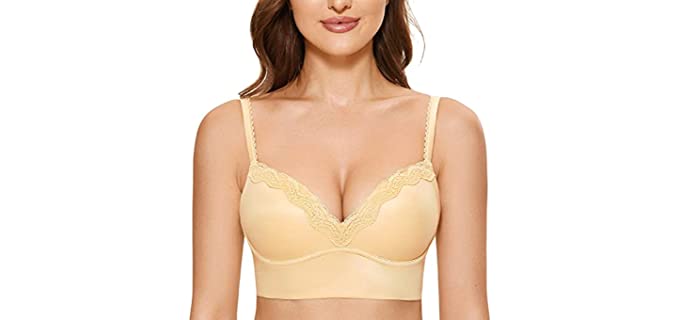 Dobreva Women's Padded - Push Up Bra Without and Underwire