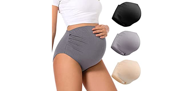 Momate Women's Full Cover - High Waist Maternity Underwear