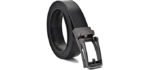 Carlo Fellini Men's Leather - Ratchet Belt
