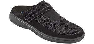 Orthofeet Men's Innovative - Senior’s Slip On Slipper Shoe