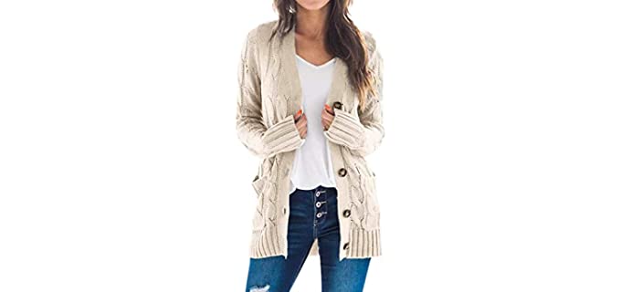 PrettyGarden Women's Open Front - Cardigan Sweater