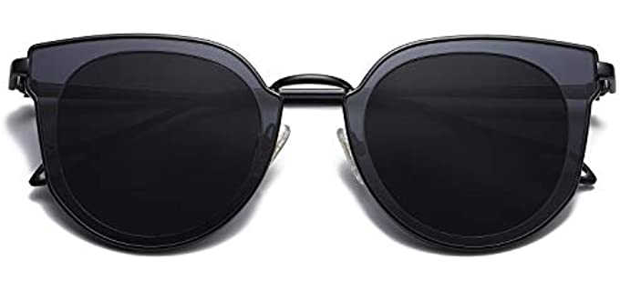 sojos Women's Round - Sunglasses for Sensitive Eyes