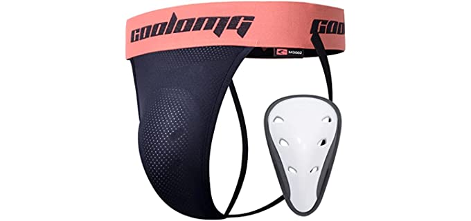 CoolOMG Men's Athletic - Jock Strap with Cup