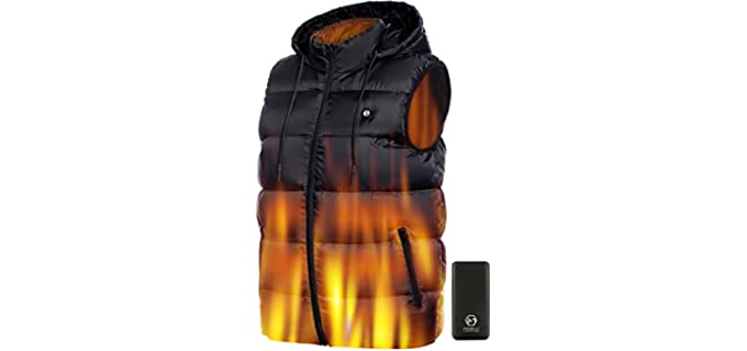 Foxelli Men's USB - Lightweight Heated Vest