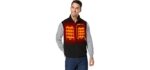 Ororo Men's Fleece - Heated Vest