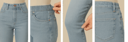 Best Jeans for Apple-Shape Figure Features