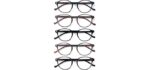 Sigvan Unisex Tortoise - Stylish 3-Pack Readers for Everyday Use