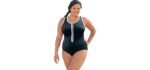 Aquamore Front-Zip - Chlorine-Resistant One Piece Swimsuit