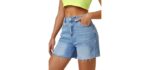 Hue Microelastic - High-Waist Microelastic Mom Shorts