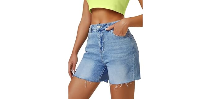 Hue Microelastic - High-Waist Microelastic Mom Shorts