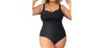 Aqua Eve Full Coverage - Plus Size One-Piece Swimsuit with Tummy Control