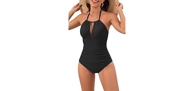 B2prity Halter - Slimming One-Piece with Full Coverage