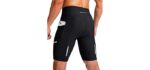 Bikewa Men's Pull On - Breathable Cycling Shorts with Secure Pockets