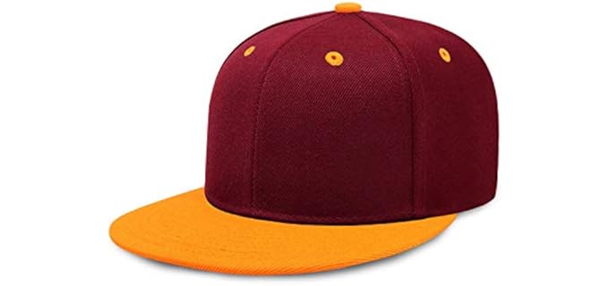 Chok.Lids Men's Visor - Two-Tone Flat Bill Snapback with Sun Protection