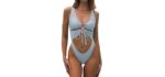 Chyrii Monokini - Cutout Lace-Up High Cut Swimsuit