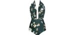 Cocoship Retro - Vintage Backless Pin-Up Swimsuit