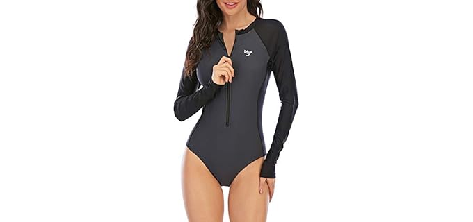 Century Star Modest - Full-Coverage Long Sleeve One-Piece Rash Guard