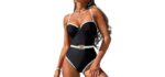 ChiaoLezhee Cheeky - Color Block One-Piece with Underwire