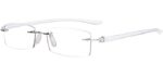 Eyekepper Unisex Small - Compact Rimless Reading Glasses with Acrylic Lenses