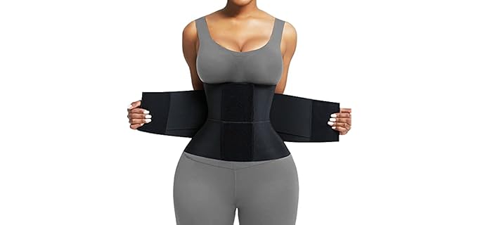 FeelinGirl Triple Wrap - Waist Trainer with Steel Stays