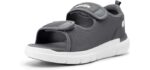 FitVille Men's Adjustable - Velcro Shoe for the Elderly