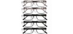 Gaoye Unisex Professional - Stylish Blue Light Reading Glasses for Comfort