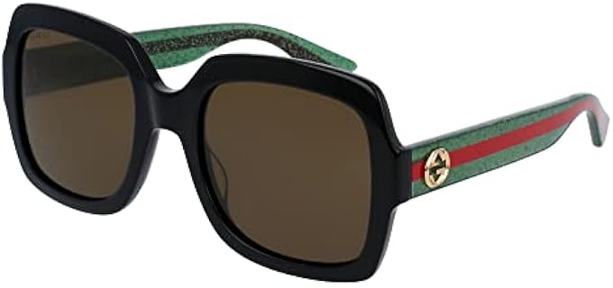 Gucci Women's GG0036SN - Luxury Square Sunglasses with Signature Gucci Accents